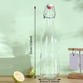thumbnail image 2 of Snap Top Glass Bottle Caps Swing Stopper Reusable Silicone Lids for Beverage Storage Easy Clean Outdoor Picnic Kitchen Camping, 2 of 5