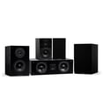 thumbnail image 1 of Fluance Elite High Definition Compact Surround Sound Home Theater 5.0 Channel Speaker System including 2-Way Bookshelf, Center Channel and Rear Surround Speakers - Black Ash (SX50BC), 1 of 7