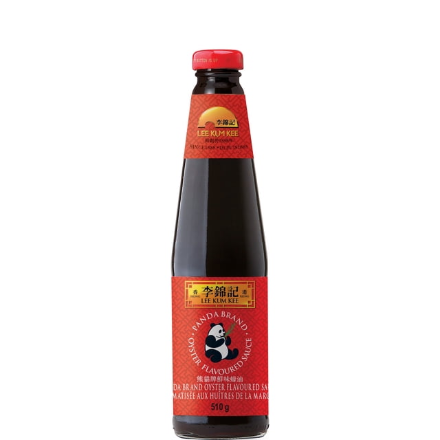 LKK PANDA BRAND SAUCE Aromatisée aux Huîtres Bouteille de 510 g avec Étiquette Rouge et logo PANDA, Faite à Partir d'Extraits d'Huîtres Sélectionnés, une SAUCE d'Assaisonnement Tout Usage Idéale pour Tremper, Marinade, Sauté Ou comme base de SAUCE dans les sauces de Cuisine Chinoise.