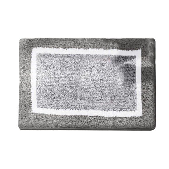 Bath Mats for Bathroom Non Slipcolor Geometry Bath Mats for Bathroom Non Slip 16X24 Small Dark Gray Bathroom Rugs Absorbent Soft Washable Microfiber Bath Mat Bathroom Carpet