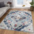 thumbnail image 3 of eRug Outlet Savannah Collection Traditional Area Rug (4x6 feet) - 3'9" x 5'6", Blue, 3 of 6
