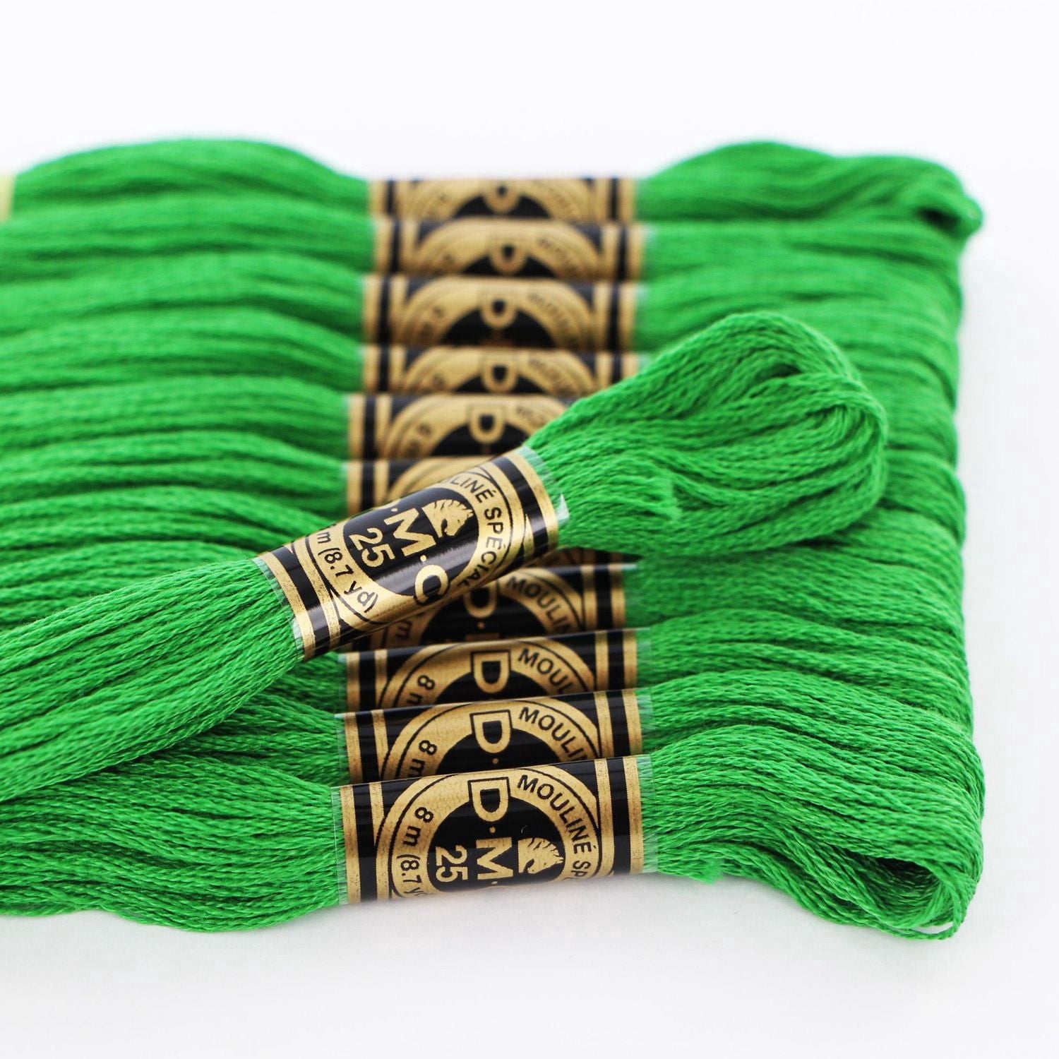 DMC à 6 brins fil à broder en coton 8 m (8.7 yd), vert
