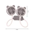 thumbnail image 2 of EGNMCR Fan Neck Hanging Fan ,Portable Fan USB Rechargeable Battery Mini Handheld Personal Wearable Hand Free 360 Degree Rotation Fan For Office Household Travel Room Outdo Small fan, 2 of 5