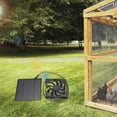 thumbnail image 1 of EGNMCR Solar Powered Exhaust Fan Kit For Chicken Coops, Greenhouses, Sheds, Pet Houses, And Windows - Waterproof,, 1 of 7