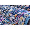 thumbnail image 4 of Rowen Dark Blue Traditional Indoor/Outdoor Area Rug 6'5" x 9'5", 4 of 6