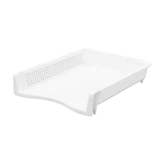 Organisateur de Dossiers Vertical Empilable, Plateau de Documents de Bureau en Plastique Laminé Noir, Étagère de Rangement pour Papier pour la Maison et le Bureau, Boîte à Dossiers Format Lettre avec Base Antidérapante