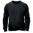 thumbnail image 1 of vdgthytj Plush Sweatshirt for Men Fall Comfy Warm Long Sleeve Crewneck Pullover Thick Padded Solid Color Tops, 1 of 7