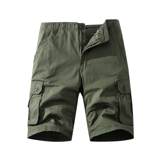 Styesk Mens Shorts Men's Pockets Cargo Pants Casual Button Classic Summer Short With Multi Pockets