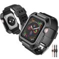 thumbnail image 1 of Apple Watch 3 Cases 38mm, Rugged Protective Case with Strap Bands for Apple Watch Series 3 2017 [38mm, Compatible with Apple Watch 38mm Series 3/Series 2/1/Original (2015) ] (Red), 1 of 8
