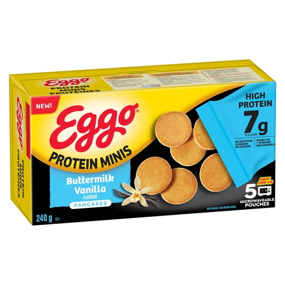Eggo Protein Mini Buttermilk Vanilla Pancakes, Eggo Protein Vanilla Pancakes Mini