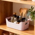 thumbnail image 4 of Czzoypi Boîte de Rangement en Plastique, Boîte Organisatrice de Cuisine à Spécifications Multiples, Contenant Réutilisable pour Collations pour Armoire Tiroir Garde-Manger Salon, Rose, 4 of 6