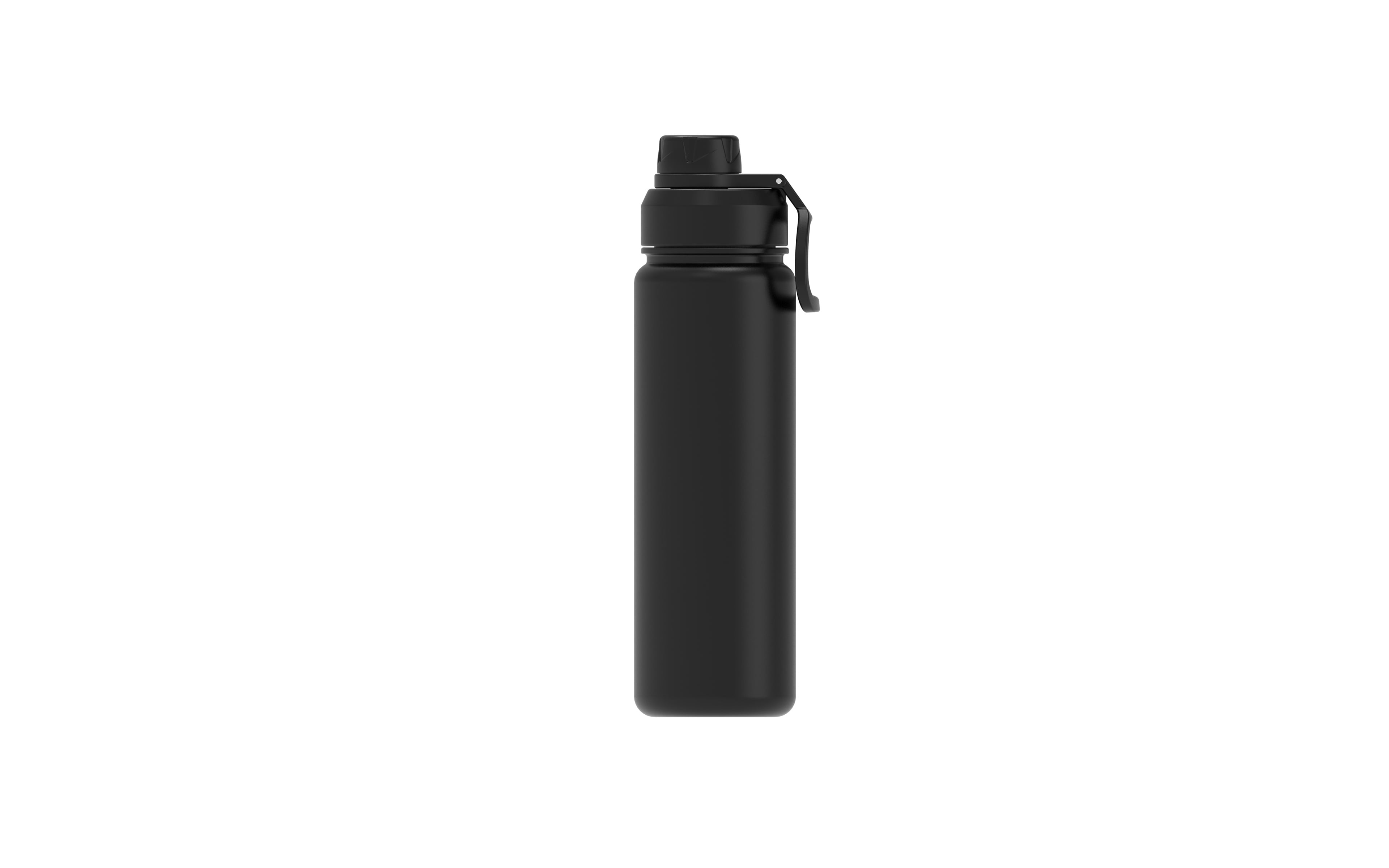 Gobelet isotherme Mainstays 24 oz (700 ml) noir, bouteille d'eau isotherme en acier inoxydable à double paroi, étanche, pour les voyages et l'usage quotidien