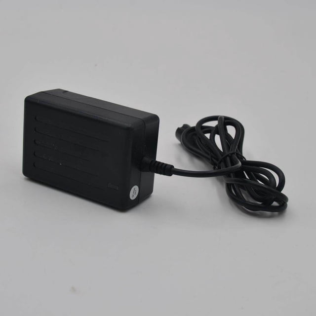 ziyahi 24V 0.6A 3-Prong Battery Charger designed for Razor Scooter models E100, E125, E500S, and PR200. The charger features a compact black rectangular design with a durable build, accompanied by a long power cord. It offers smart surge protection against overvoltage, temperature, and short circuits, ensuring safe and efficient charging. Suitable for scooters and ATVs requiring a 24V DC output.