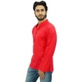 thumbnail image 4 of Atasi Kurta Court Pêche à Col Officier pour Homme en Coton Tunique Décontractée - Petit, 4 of 7