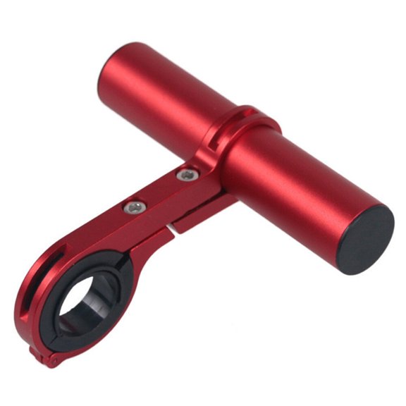 Support d'Extension de Vélo à Tige Simple en Alliage d'Aluminium Rouge - Accessoire Polyvalent pour Vélo de Montagne, Lumières et Ordinateur, Rallonge de Vélo Légère 50 g avec Trousse de Quincaillerie