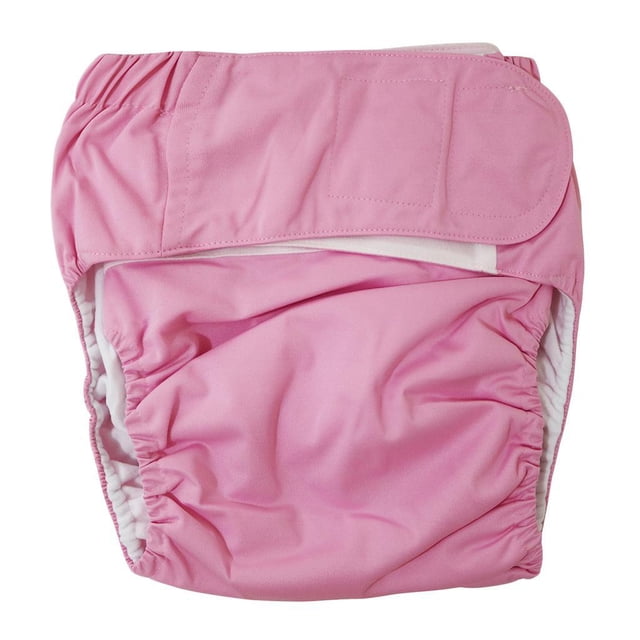 Couche en Tissu Imperméable Réutilisable pour Aînés, Couches pour Patients, Pantalons, Couche Rose