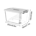 thumbnail image 2 of XZNGL Plastic Storage Bins,Storage Latches Box Plastic Storage Bin Stackable Storage Organizer Box with Lid Storage Bin Clothes Box Sundries Latches Bin for Garage Office Plastic Storage, 2 of 5