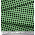 thumbnail image 2 of Soimoi Green Velvet Fabric Check Check Print Sewing Fabric Yard 58 Inch Wide, 2 of 4
