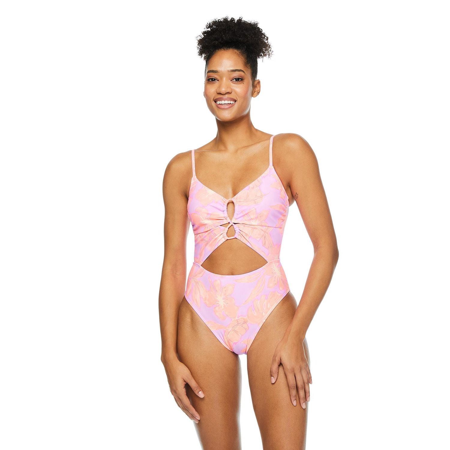 Maillot 1 pièce avec motif ajouré No Boundaries pour femmes