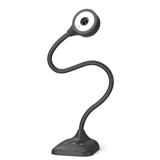 PAKOTOO Caméra USB pour Documents pour Enseignants, Caméra Web/caméra Doc pour Classe avec Format A3, Lumières LED 3 Niveaux, Inversion d'Image, Pliage, Double Micro pour Mac OS