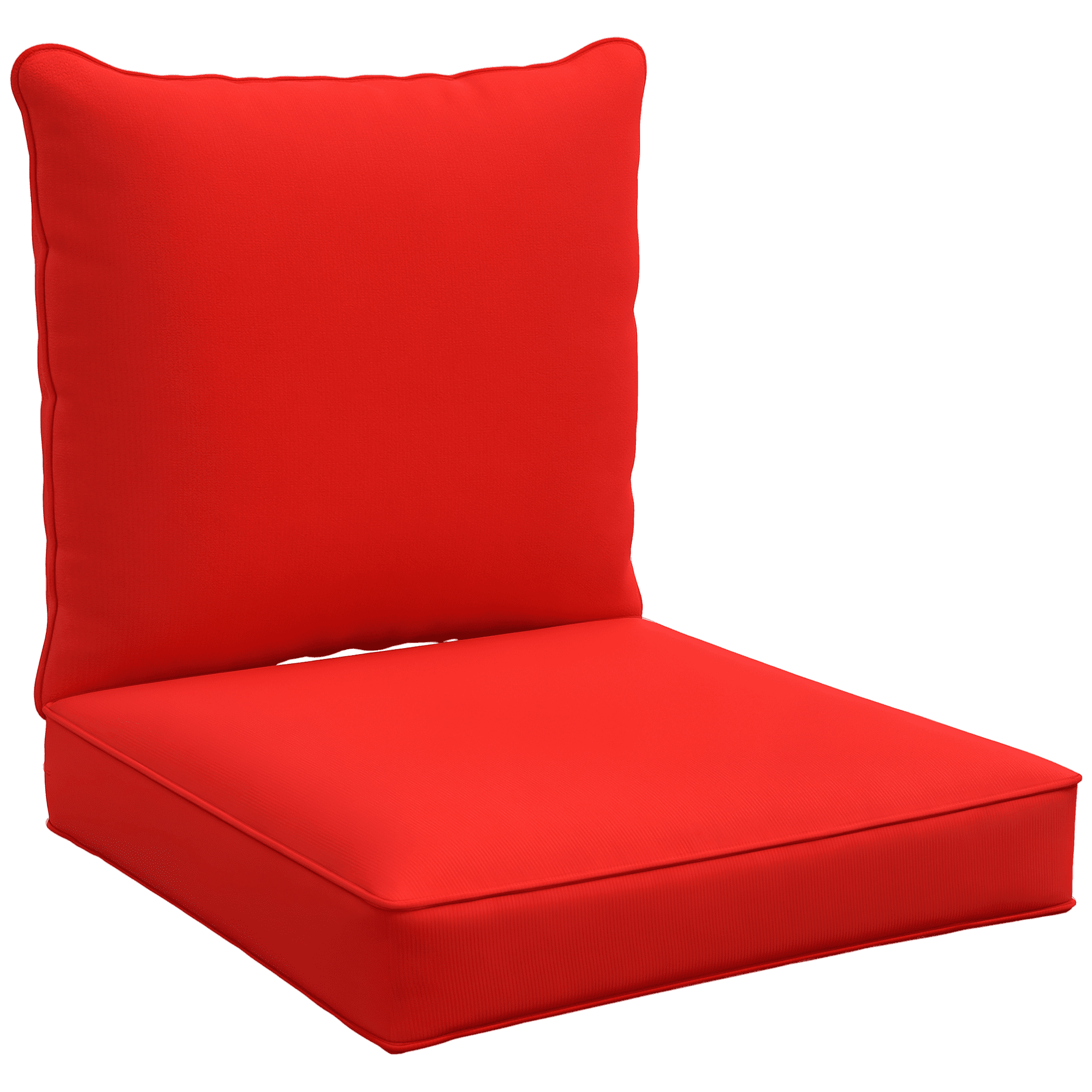 Outdoor Patio Chair Cushions Deep Seat Replacement Patio Cushions Set Red