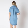 thumbnail image 2 of Devoted Mini robe en denim à manches courtes, 2 of 4