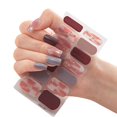 thumbnail image 1 of Semi Gel Nail Strips Patch Sliders Waterproof Gradient Color Full Cover L7M0, 1 of 9
