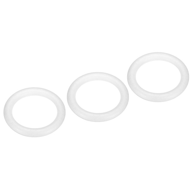 Unique Bargains 5.6 Inch Foam Wreath Forms Round Craft Rings for DIY Art Crafts Pack of 3