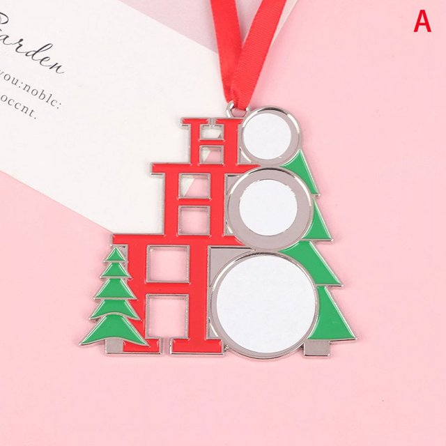 MesaSe 1Pcs Sublimation Blank Pendant Heat Transfer Christmas Tree Hanging Ornament