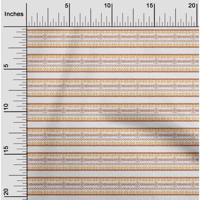 oneOone Viscose Chiffon Fabric Dot|Leaves & Floral Block Print Fabric By Yard 42 Inch Wide