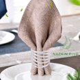 thumbnail image 5 of Silver Napkin Rings Set of 12 Hollow Out Napkin Rings Holder for Christmas Everyday Holiday Party, 5 of 5