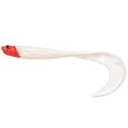 thumbnail image 4 of Graflsoa Lot de 5 Leurres de Pêche Bioniques Souples en TPE avec Yeux 3D Réalistes, Queue Flexible pour Achigan, Truite, Marigot - Conception Durable Rouge et Blanc, 12x4,5 cm, 6 g Chacun, 4 of 6