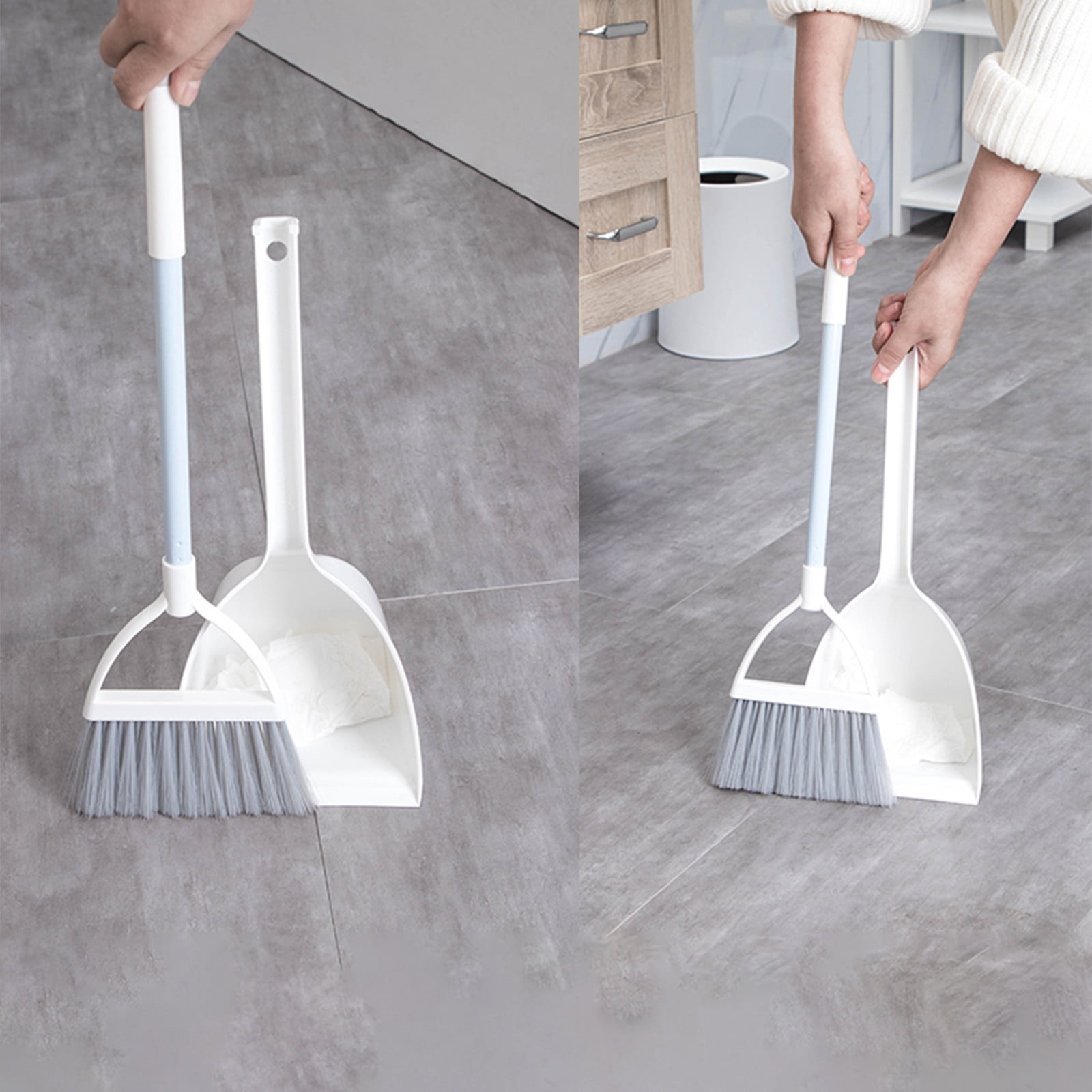 Dvkptbk broom broom Children's Brooms and Dustpan Set Cleaning Supplies Brooms and Dustpan Set for Home Stainless Steel Handle Brooms with Dustpan Combo Set for Home Office