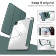 thumbnail image 2 of for iPad 10.2(2019/ 2020), iPad 10 10.2 Inch Case with Transparent Shockproof Back Cover[Built-in Pencil Holder,Auto Sleep/Wake,Camera Protection]-Green, 2 of 7
