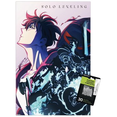 Solo Leveling: Season 2 - Teaser Key Art Wall Poster with Push Pins, 14.725" x 22.375"
