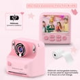 thumbnail image 3 of Proscan Children’s Zero Ink Instant Print Camera, 1080p HD Video Recording, 2.4” Screen, Thermal Printing, Type-C USB, 16X Digital Zoom, Pink, 3 of 11