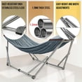 thumbnail image 3 of Tranquillo Hamac Double Universel de 106 Pouces avec Support et Sac Ajustables, Gris, 3 of 12
