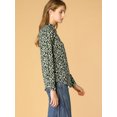 thumbnail image 4 of INSPIRE CHIC Women's Button Down Long Sleeve Ditsy Floral Shirt, 4 of 6