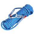 thumbnail image 4 of TOMSHOO Blue 10mm Nylon Safety Rope for Climbing, Rescue, and High-Altitude Work, 20M Length with Dual Hooks, Durable Polyester & Polypropylene Construction, Max Load 888kg, 4 of 6