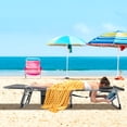 thumbnail image 4 of Gymax Outdoor Folding Chaise 5-Position Lounge Chair w/ Face Hole & Adjustable Footrest Gray, 4 of 10