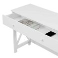 thumbnail image 5 of Convenience Concepts Oxford Desk with Charging Station, 42", White, 5 of 5