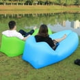 thumbnail image 1 of Chaise Pneumatique Auto-Gonflable Sans Pompe, Plage, Parc, Piscine, Camping, Pêche Toute Activités de Plein Air-Rouge, 1 of 4