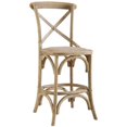 thumbnail image 1 of Riverbay Furniture 24.5" Transitional Wood Counter Stool in Brown Gray, 1 of 5