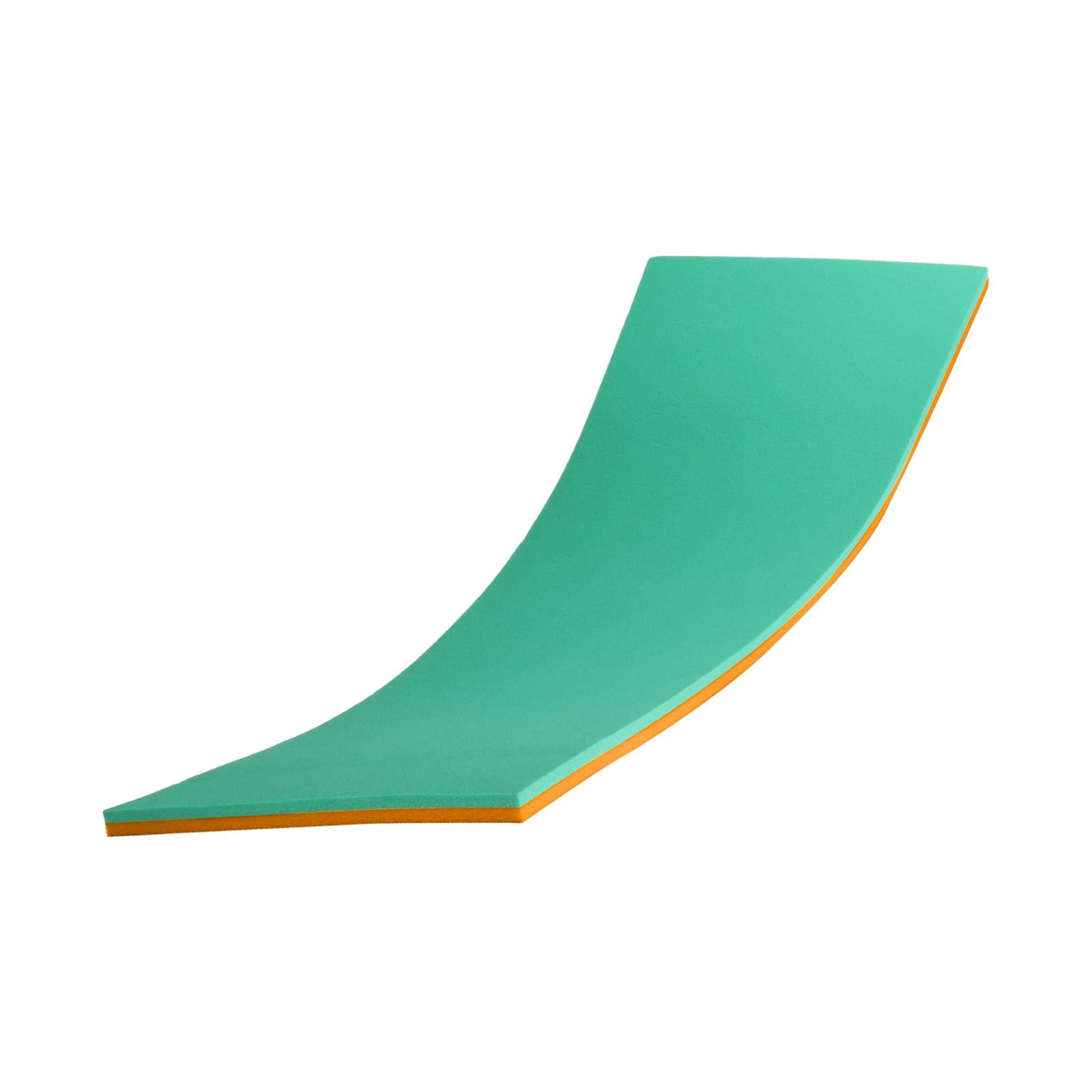 S SERENABLE Floating Water Mat 2 Layer Comfortable Float Blanket for Party Swimming Lake Green Orange