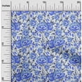 thumbnail image 2 of oneOone Cotton Poplin Blue Fabric Florals Sewing Craft Projects Fabric Prints By Yard 42 Inch Wide, 2 of 4
