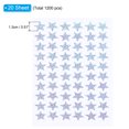 thumbnail image 2 of Unique Bargains 1200 Pcs Star Reward Stickers, 20 Sheet Sparkling Self Adhesive Colorful Sticker, Silver Tone, 2 of 7