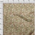 thumbnail image 3 of oneOone Cotton Poplin Olive Green Fabric Floral Craft Projects Decor Fabric Printed By The Yard 56 Inch Wide, 3 of 4