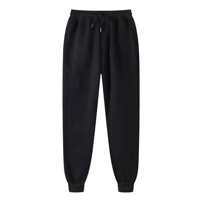 Yuyuzo Sweatpants for Women High Waisted Drawstring Joggers Pants Solid Color Fleece Lined Trousers