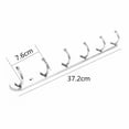 thumbnail image 3 of Wall Mount Hook Rack Stainless Steel Coat Rack Coat Hooks With 6 Hanger Hooks, 3 of 4