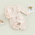 thumbnail image 3 of Baby Girls Pants Set  Ribbed Long Sleeve Crew Neck Romper with Elastic Waist Pants for Toddlers, 3 of 9